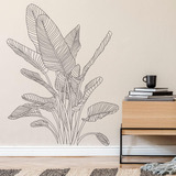 Supzone Pegatinas De Pared De Plantas Tropicales Simples, Es