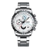Reloj Dom Luxury Quartz, Moderno Y Elegante, Para Hombre
