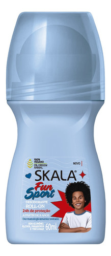 Desodorante Skala Kids Infantil 60ml Fragrância Sport