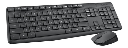 Teclado E Mouse - Sem Fio - Logitech Wireless Combo Mk235 - 