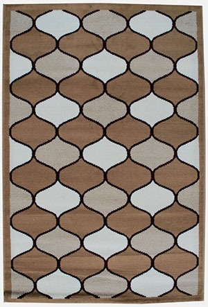 Alfombra Carpeta Moderna 3785 Beige Laila 185x275 Cm Kreatex