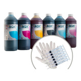 Combo Tinta Aqx Para Epson T50 1410 1430 R270 R290 L810 X6l