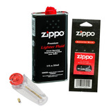 Combo Original Zippo Combustible 12 Oz +6 Piedras +mecha