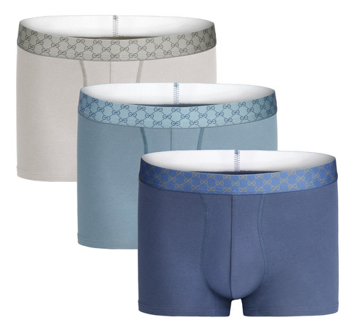 Boxers Para Hombre Trusa Caballero 3pz Algodón Transpirable