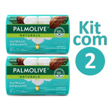 Kit Com 2 Sabonetes Palmolive Nutrição Esfoliante 85g