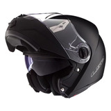 Casco 370 Easy Rebatible Negro Mate Visor - Gcdc Olivos