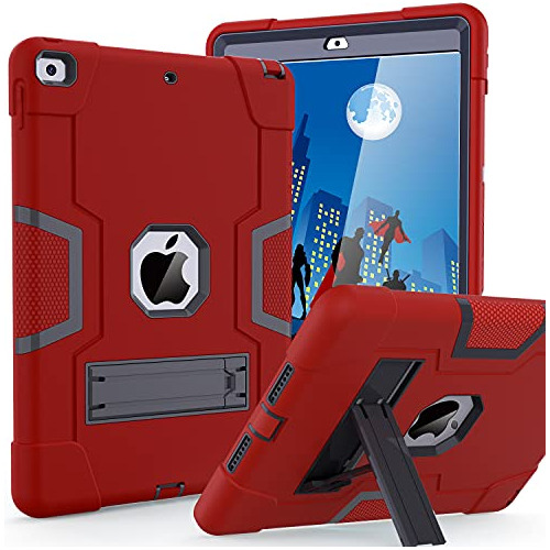 Funda Para iPad (10.2 9a Gen) Resistente A Caidas (roja)