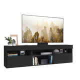 Rack Gabinete Para Tv Paris De 65 Pulgadas Color Negro