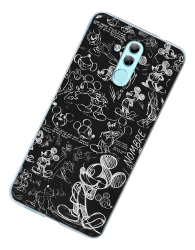 Funda Para Huawei Mickey Mouse Personalizada Tu Nombre