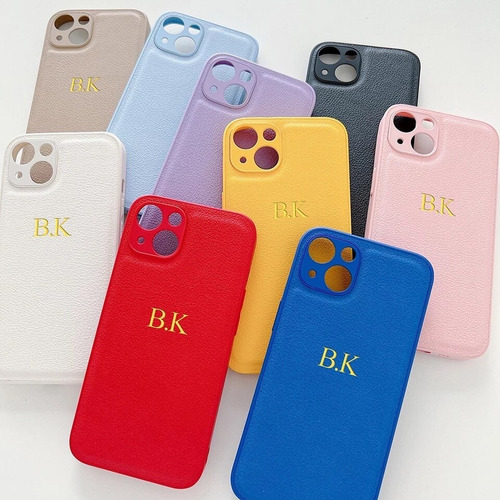 Carcasas Para iPhone Cuero Personalizado (todos Los Modelos)