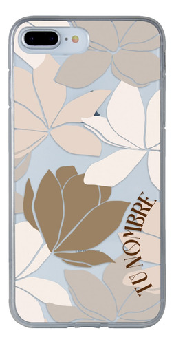 Funda Para iPhone Mujer Flores Personalizada Con Tu Nombre