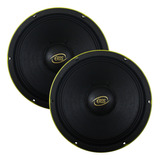 Kit 2 Woofer 10 Pol Eros Medio 1000 Rms E-510 Pro 8 Ohms