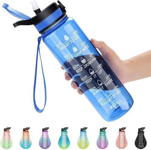 Botellas De Agua Motivacional 1 Litro Paser