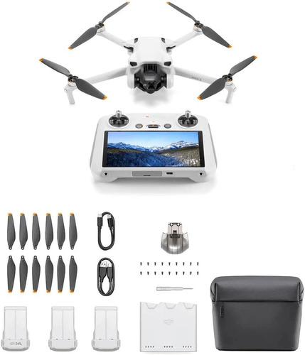 Drone Dji Mini 3 Dji Rc Com Tela Fly More Combo - Dji033