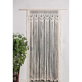 Panel De Cortina De Macrame Para Ventana De Puerta, Tapiz T