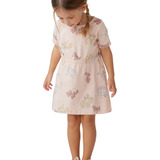 Vestido Infantil Meninas Herig Kids Positive Vibes