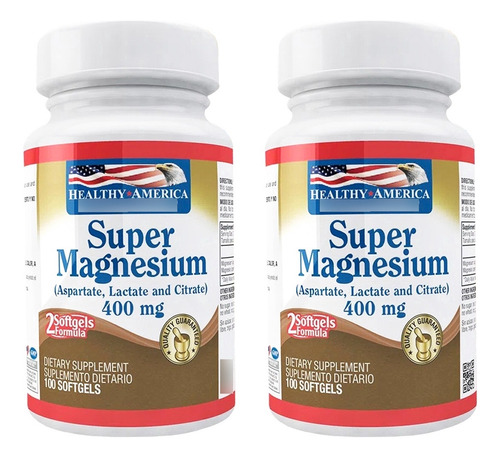Super Magnesium 400 Mg X2 Fcos - Unidad a $645