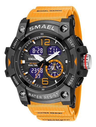 Smael Sport Watch Masculino Militar Acampando Contra A Água