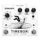 Pedal De Efecto Sonar Fx Timebox - Delay + Reverb - Blanco