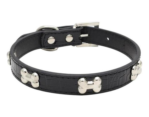 Collar Semi-cuero Soporte Suave Para Perro 