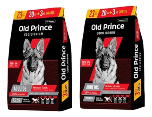 Old Prince Equilibrium Adulto X 23 - 2 Unidades- Kangoo Pet