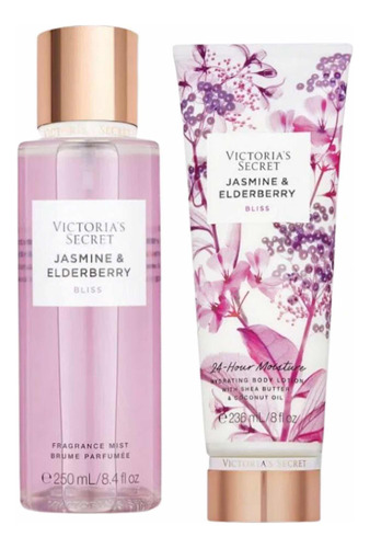 Victoria Secret Jasmine Elderberry Mist Y Loción Set