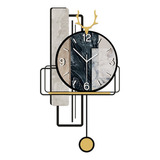 Reloj De Pared De Péndulo De Diseño Moderno, Decoración De S