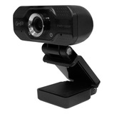 Camara Web Ghia 1080p Webcam Usb Color Negro Microfono Via U
