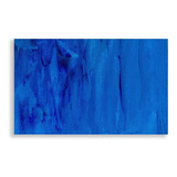 Cuadro Minimalista Textura Azul Moderno Grande 130x80cm