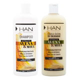 Han Kit Avena Miel Shampoo + Enjuague Reparador 500ml Local