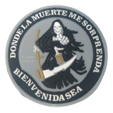 Insignia Parche De Pvc Santa Muerte