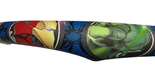 Funda Cubre Volante Universal Tipo Sintético Avengers Azul 