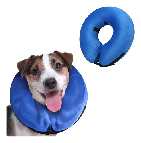 Collar De Cono Perro Y Gato Recuperación Cirugía Inflable