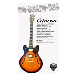 Guitarra Eléctrica Crimson Seg272 Tipo 335 Hh Usada