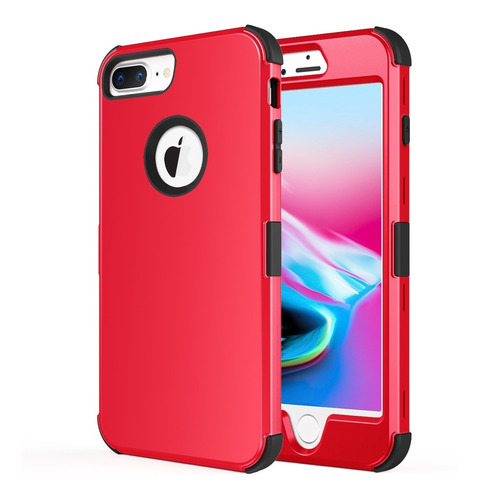 Funda Case Mayoreo Para iPhone 6/7/8/plus Uso Rudo 3 En 1