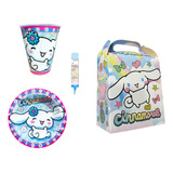 Cinnamoroll Fiesta 30 Invitados Niños Kit Básico Sanrio