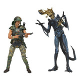 Aliens Hicks Vs Damaged Warrior Action Figure Neca 51396