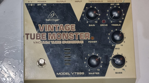 Pedal Vintage Tube Monster Behringer Com Valvula Nos