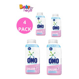Omo 4 Pack Detergente Hipoalergénico Para Diluir 500ml 