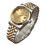 Reloj De Cuarzo Unisex Para Hombre De Acero Inoxidable Con D