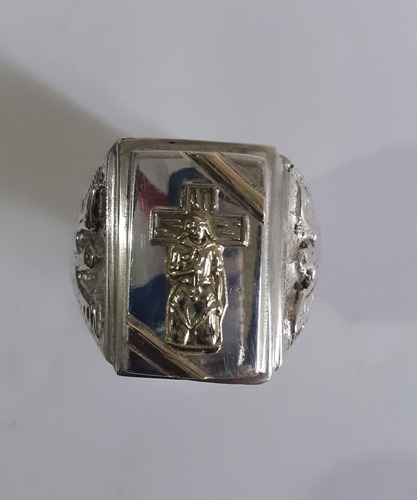 Anillo Gauchito Gil Plata Y Oro