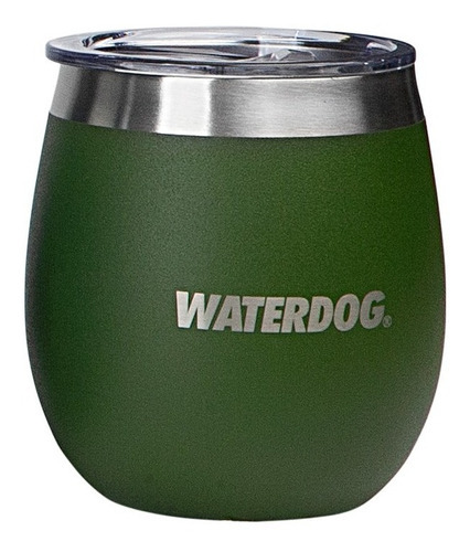 Vaso Termico Mate Waterdog Copon 240ml Verde Tapa Antivuelco