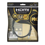 Cabo Hdmi 2.0 Flat Gold 4k Ultrahd 19pinos 3d Hdr 1 Metro   