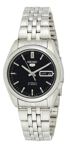 Seiko Snk361 - Reloj Analógico De Acero Inoxidable Con Esf