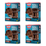 Kit C/ 4 Un Pudim De Sorvete Chocolate 130g - Dr. Oetker