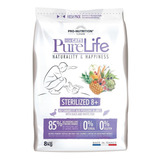 Pure Life De Flatazor, Gato Esterilizado 8+, Saco De 8 Kg.