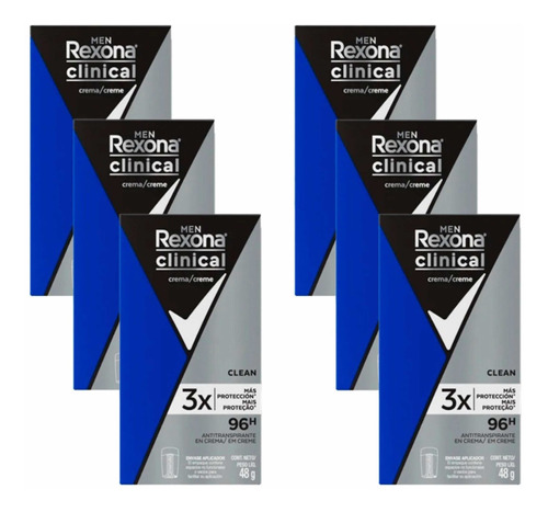 Rexona Clinical Hombre X 6 Unidades Desodorante Higiene