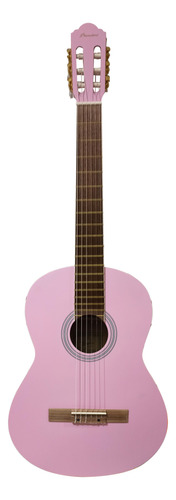 Guitarra Clasica Bamboo Gc-39-pink Con Funda