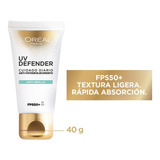 Protector Solar L'oréal Paris Anti Brillo Fps50 Uv Defender