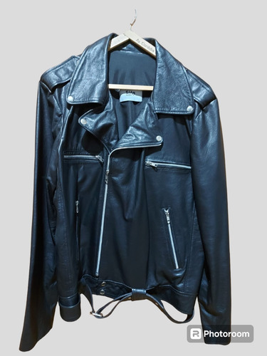 Campera De Cuero Motoquera Liam Leather ¡como Nueva!